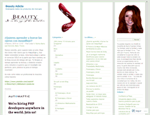 Tablet Screenshot of beautyadicta.com